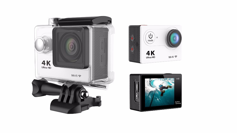 Camera  aquática Ultra HD - 4K Com Wifi - Full Extas Action cam, qualidade 4K Ultra HD, Lente grande-angular 170º , todos os acessórios incluídos