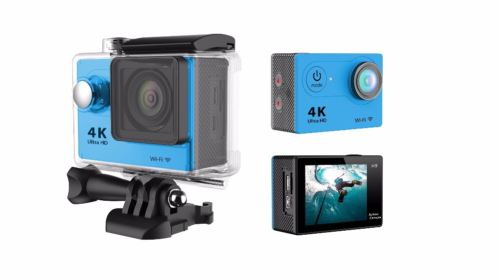 Camera  aquática Ultra HD - 4K Com Wifi - Full Extas Action cam, qualidade 4K Ultra HD, Lente grande-angular 170º , todos os acessórios incluídos