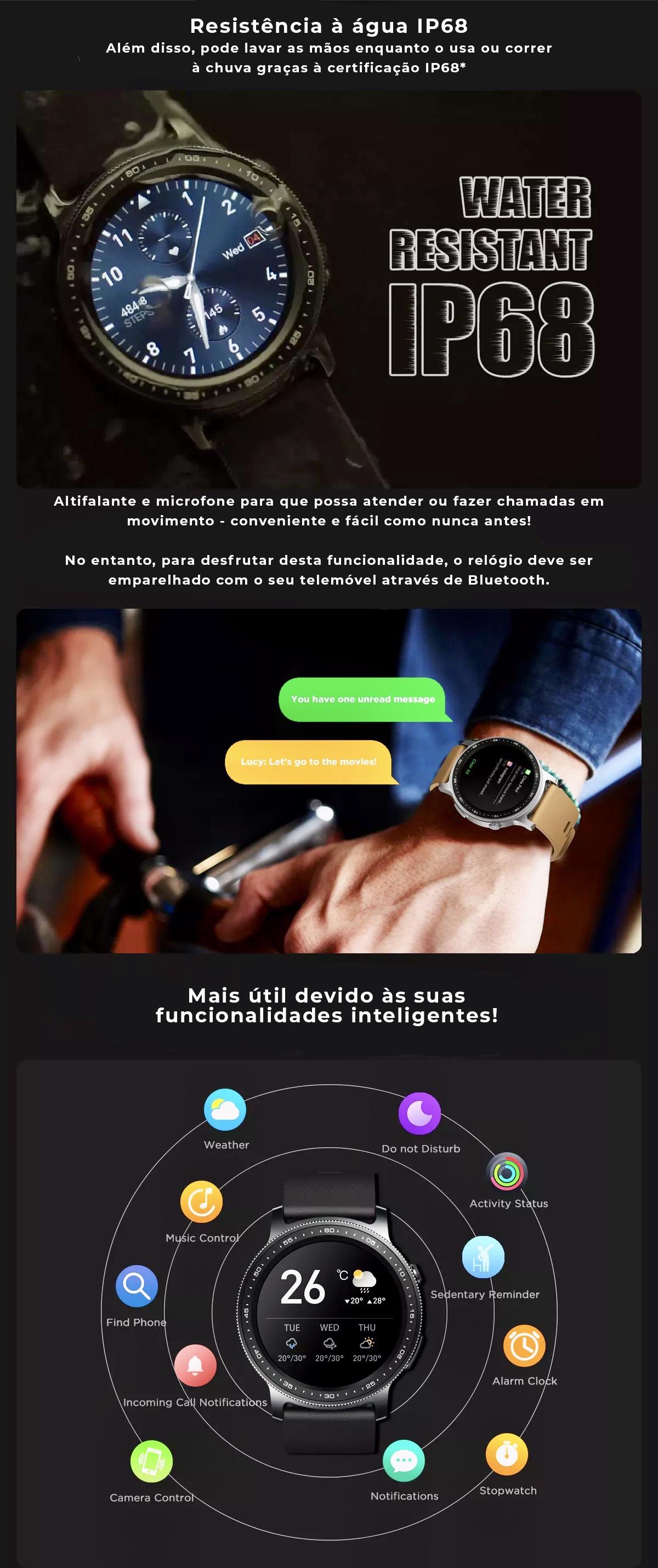 O GTR 2 é relógio inteligente dá-lhe uma visão profunda da sua condição física e ainda pode fazer e receber chamadas