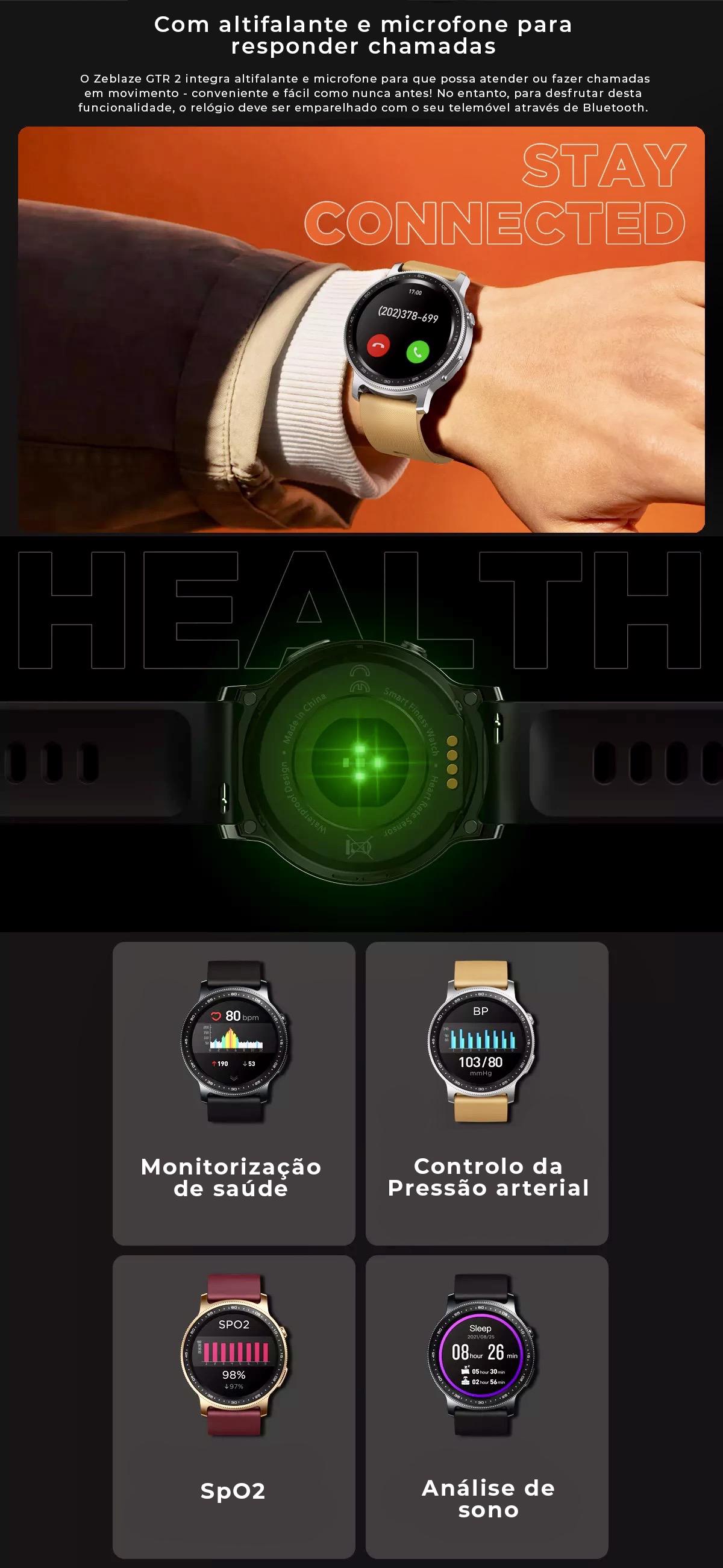 O GTR 2 é relógio inteligente dá-lhe uma visão profunda da sua condição física e ainda pode fazer e receber chamadas